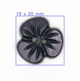 Bloemvormige Knoop | Diep donkerblauw | Diameter 20mm Knopen KNP00121